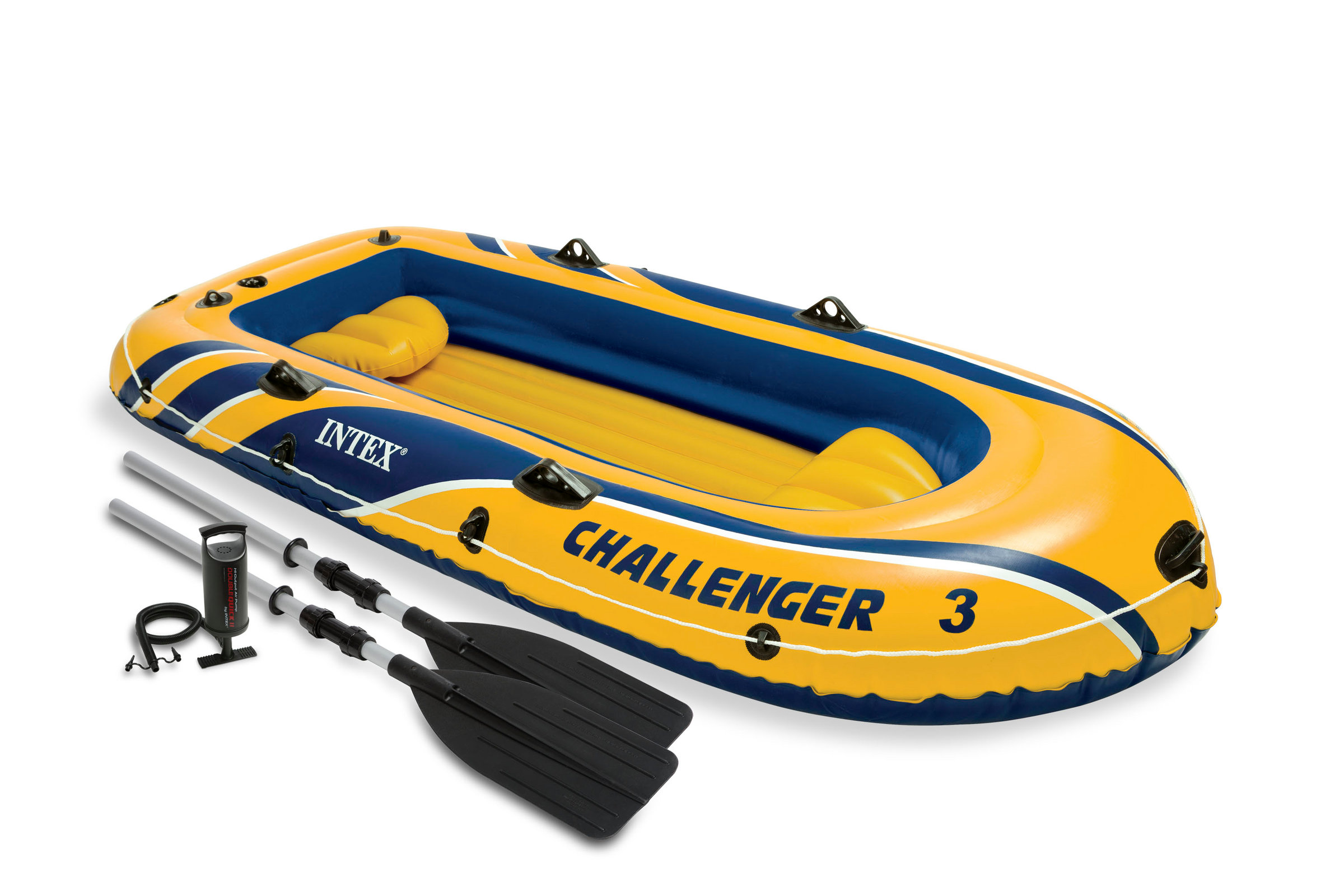 canotto gonfiabile, intex 68370, canotto challenger 3 set completo, 
